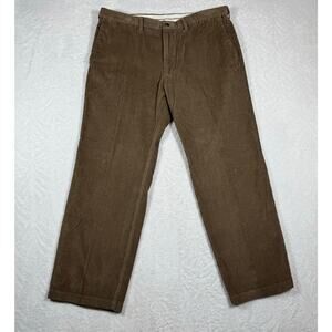 NWT Haggar Corduroy Classic Fit Brown Men's 40X30 Pants Comfort Waist W2W